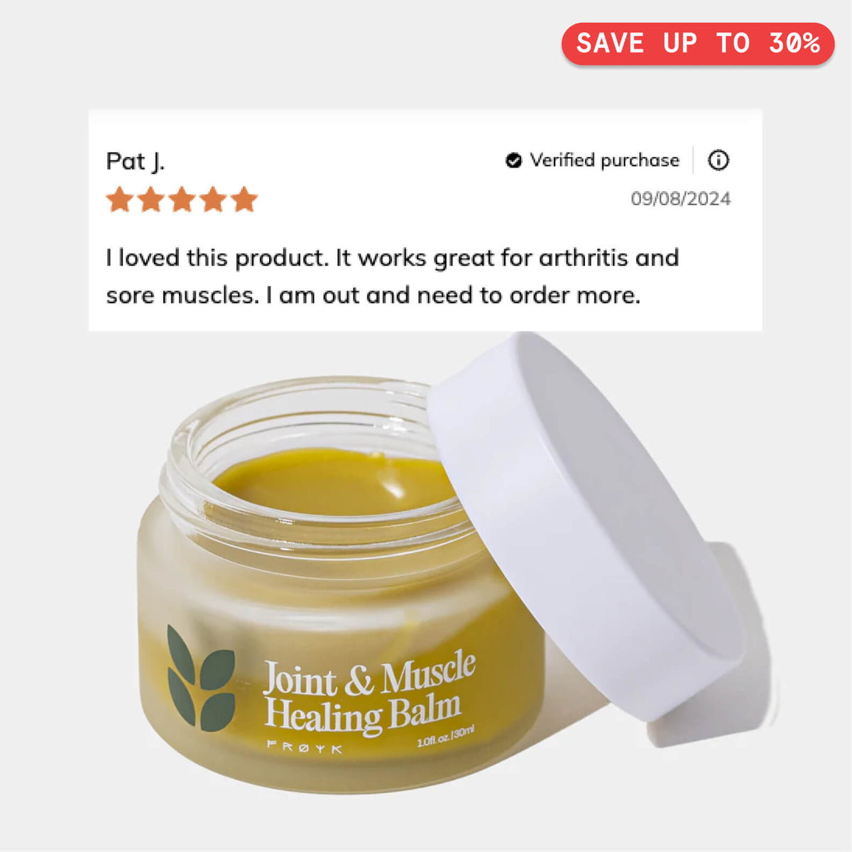 Joint & Muscle Healing Balm (Replo Only)