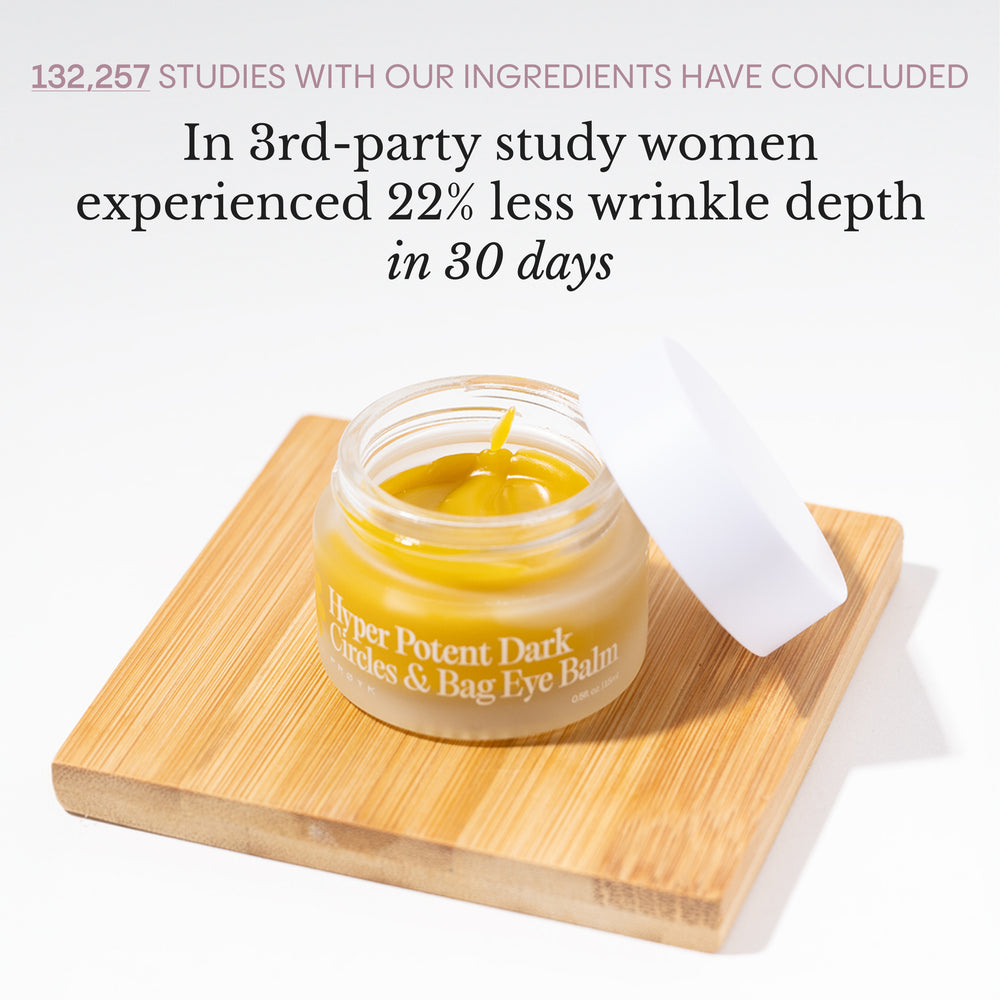 Frøya Organics Hyper Potent Dark Circles & Bag Eye Balm clinical studies and scientifically proven results
