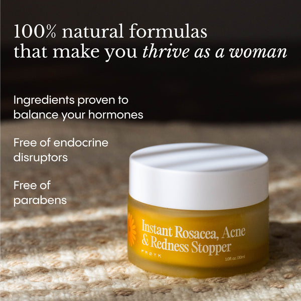 Frøya Organics Instant Rosacea, Acne & Redness Stopper clinical studies and scientifically backed results