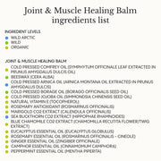 Frøya Organics Joint & Muscle Healing Balm full natural ingredients list