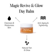 Frøya Organics Magic Revive & Glow Day Balm open jar revealing concentrated organic day balm texture