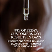 Hair growth progress results with Frøya Organics hair system
