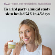 Before and after skin improvement with Frøya Organics Complete Natural Pharmacy